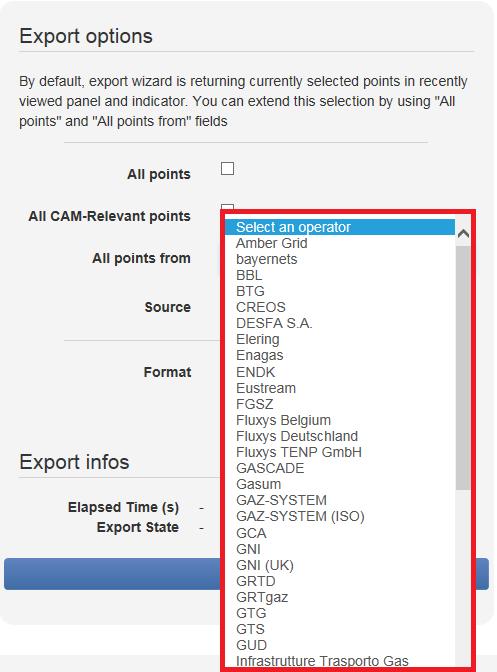 2125 2126 2127 2128 2129 2130 Example on how to use the options of the Export wizard: The TSO whose point information is needed can be selected from a drop-down menu: 2131 2132 2133 2134 2135 2136