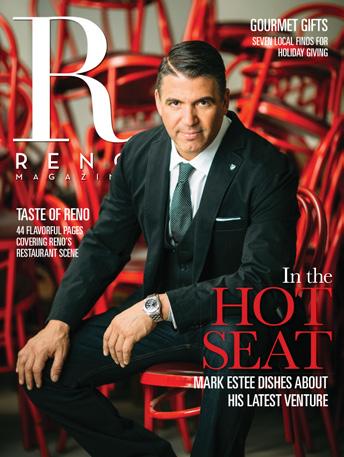 special magazine within a magazine titled Taste of Reno, featuring restaurant profiles and food and drink content.