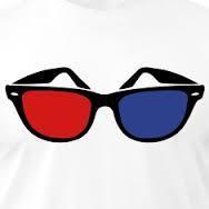 OTHER PRODUCTS: Red Cyan 3d Glasses Adult Black Frame