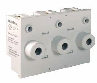 3 PHASE BUSBAR - 1/2 pole spacing 18mm 2 for 80A / 25mm 2 for 100A UL508 listed E205412 18mm 2 for 80A Cat. No. No. of No. of MMC Length Pins to Jumper [mm] 3P18U3H/6 6 2x3 pole 110.