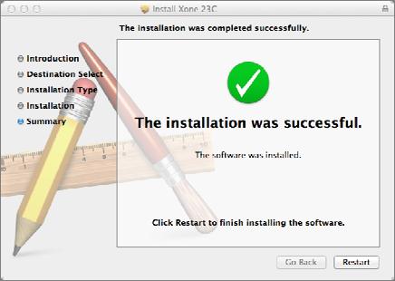 Continue Installation When the installation finishes, click