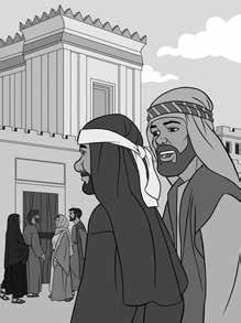 Lecţia partea 1 Planşa 3-1 Era după-amiaza. Petru şi Ioan mergeau la templu să se roage lui Dumnezeu. Ei Îl iubeau pe Domnul Isus. Cât timp El fusese pe pământ, ei petrecuseră mult timp cu El.
