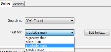 2. Under the Tools menu, click Mask Test. 2 Demo6-step02 3. Select DPX: Trace1 from Search in:. 4.