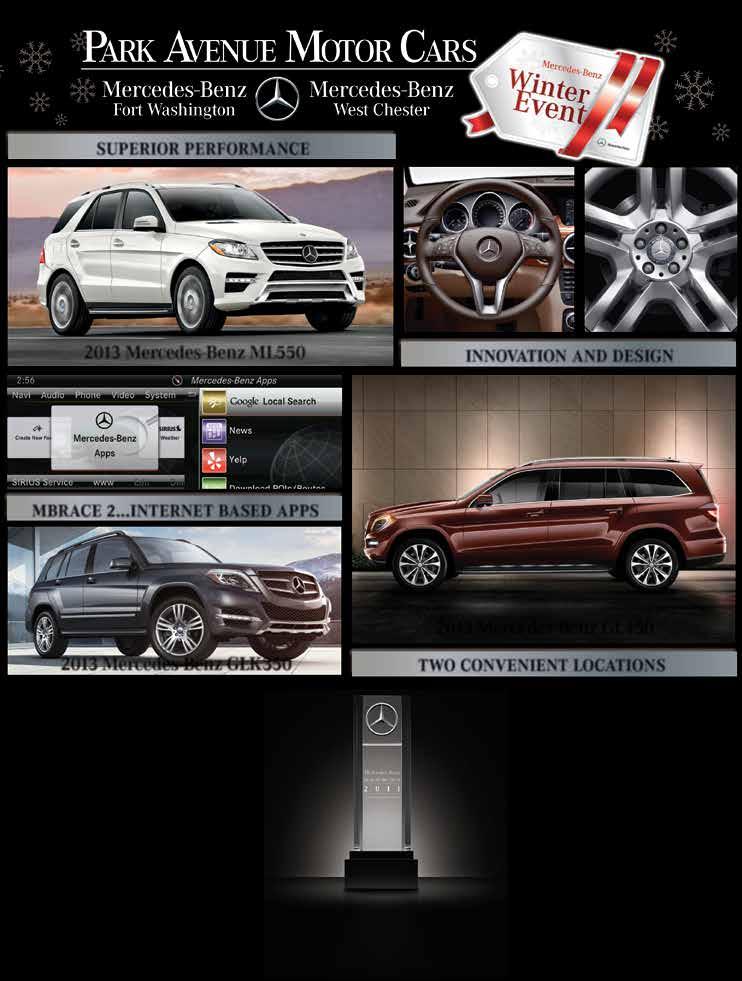SUPERIOR PERFORMANCE 2013 Mercedes-Benz ML550 INNOVATION AND DESIGN MBRACE 2.
