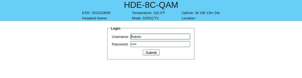 6 HDE-8C-QAM with Option Section 6 - Configuring the Unit 6.