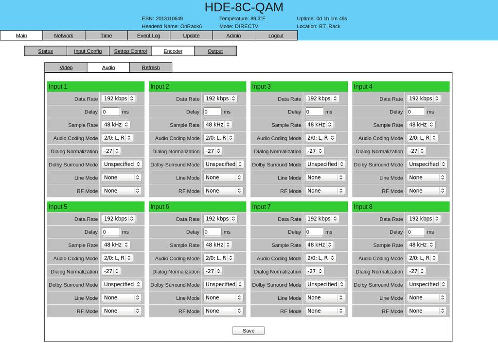 4 HDE-8C-QAM with Option 6.7.
