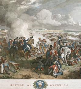 11. The Napoleonic Wars (1799-1815) The total defeat of Napoleon in 1815 at the battle of Waterloo in Belgium where the British troops, commanded by Arthur Wellesley, overcame the French.