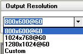 VSP 516S has 22 output resolutions for users selection. Note Same as MENU OUTPUT FORMAT OUT.