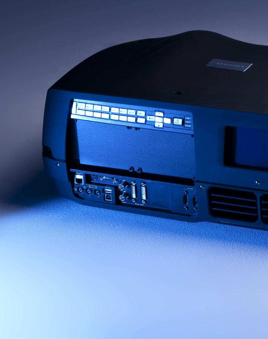 cineo35 3D RealColor C DuArch (dual lamps) or LED illumination 3G-SDi (option), 2x Dual Link DVI, 2x HDMI 1.