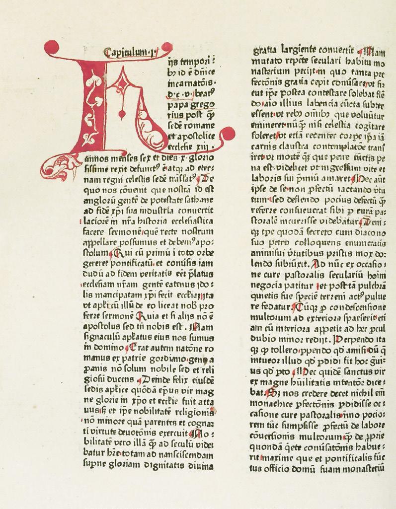 The earliest printed history of England 16 BEDA VENERABILIS. Historia ecclesiastica gentis Anglorum. [Heinrich Eggestein, Strassburg, not after 1475].