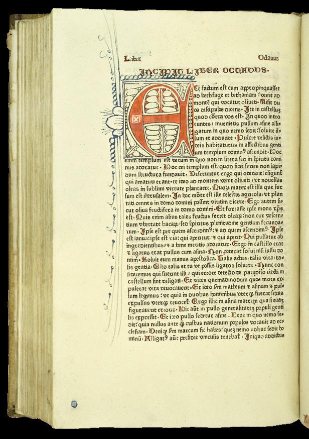 20 AMBROSIUS [Saint]. Expositio in evangelium S. Lucae. [With] BERNARDUS CLARAVALLENSIS. De consideratione ad Eugenium. I. Anton Sorg, Augsburg, 1476. II.