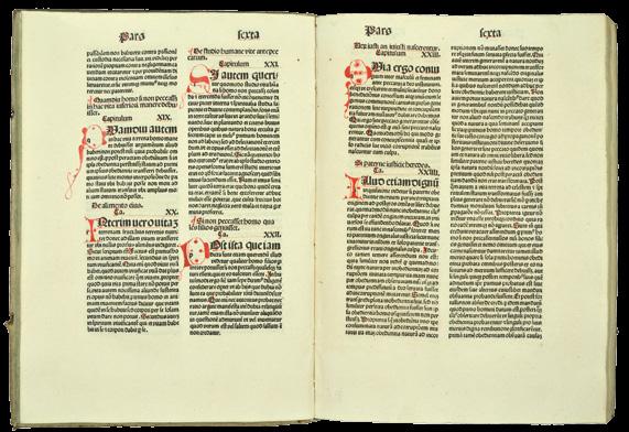 38 HUGO de SANCTO VICTORE. De sacramentis christianae fidei. [Printer of the 1483 Jordanus de Quedlinburg (Georg Husner)], Strassburg, 30 July 1485.
