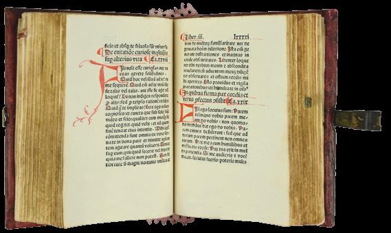 Zainer had already printed in 1487 an edition of the Imitatio Christi. This is a page-for-page reprint of it, but Zainer s name and place of printing are absent.