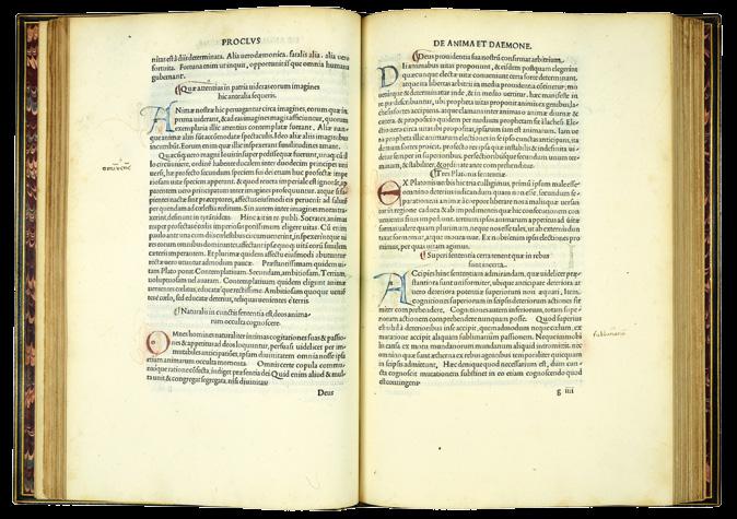 64 JAMBLICHUS, Marsilius FICINUS (transl. and editor) and others. De mysteriis Aegyptiorum [and other works]. Aldus Manutius, Venice, September 1497.