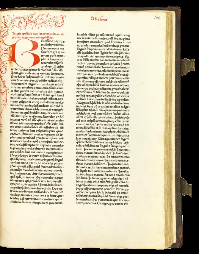 The fourth edition of the Latin bible, the first dated bible A beautiful example produced by Fust & Schoeffer 2 Biblia latina. Johann Fust and Peter Schoeffer, Mainz, 14 August 1462.