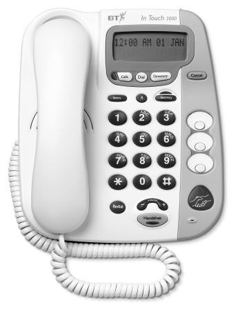 For use with a Caller Display network service * BT In Touch User guide for the BT In Touch