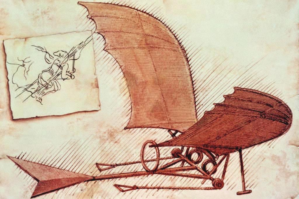 Slika 12: Jadralec (Da Vinci) Na podoben način lahko analiziramo tudi sliko 12.