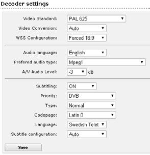 MENUES AND SETTINGS 14 SUBTITLING Subtitling can be switched ON/OFF and with subtitling ON, there is a choice for DVB/Teletext [Priority].