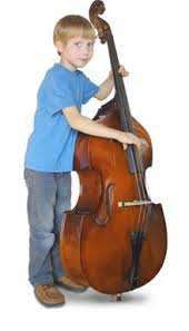 full size Recommended earliest starting grade is Year 2 Double Bass Most students sit on a stool when playing, but some advanced players prefer to stand Orchestras are always needing bass players