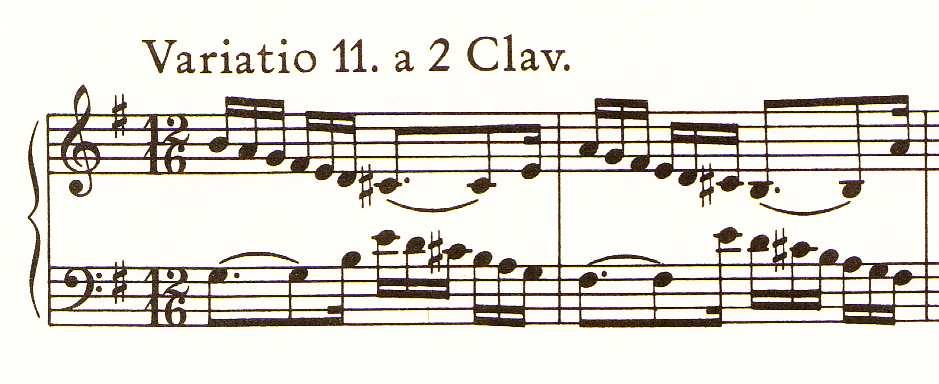 Eight sixteenth notes = QT 92 (as in all the other toccata-type Variations). Variation XXIII: Two quarter notes = QT (as in all the other toccata-type Variations).