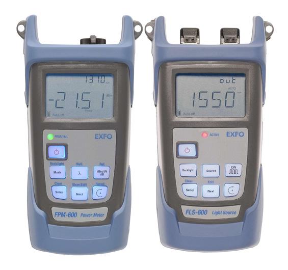 FLS-600 Light Source and FPM-600 Power Meter PRODUCT DETAILS Part of EXFO s 600 handheld series, which includes the FPM-600 Power Meter and the FOT-600 Optical Loss Test Set, the FLS-600 Light Source