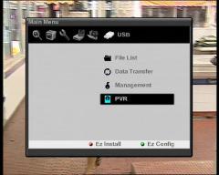USB MENU PVR Play the file in USB Device Recording USB Device file list