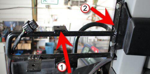 Step 2: Mounting the JD Display The mounts for the JD display are NOT part of the Claas-JD Bridge, but can easily be