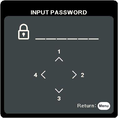 Utilizing the password function For security purposes and to help prevent unauthorized use, the projector includes an option for setting up password security.