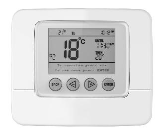 SCS317 DISPLAY Actual Room Temperature Day of Week Time of Day Set
