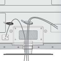 -Screw ( provided as parts of the product) Stand Cable Holder After connecting the cables as necessary, install Cable Holder as shown and bundle the cables.