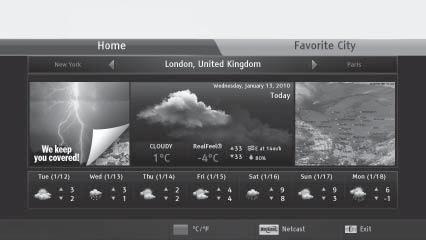 ACCUWEATHER Accuweather is the programme to view the weather of the city the user wants.