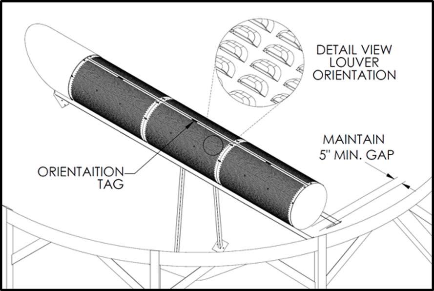 INSTALLATION EDWARD-GRAIN GUARD - TUBE AERATION 1. The support system should be manufactured from a minimum ¼ thick 2 