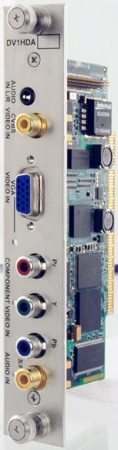 HD/SD ENCODER CARD SPECIFICATIONS PUTS COMPONENT DV1HDA 3x RCA Female CHROMA FORMAT YPbPr 4:2:2 RESOLUTIONS PC - VGA 480p_60 (59.94) 576p_50 720p_60 (59.94) 720p_50 1080i_60 (59.