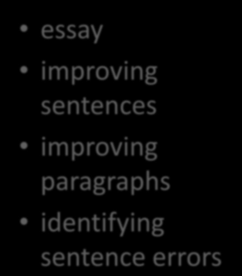 identifying sentence errors sections 1