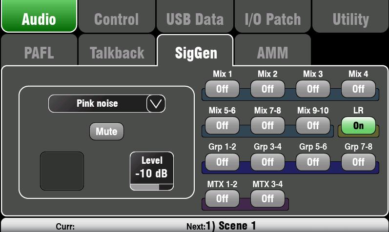 To set up the AMM, start with the mix master fader turned down. Use PAFL to check each mic signal and set preamp gain for a healthy meter reading for speech at the expected distance from the mic.