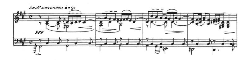 scale Possible adjectives: tender, gentle Motif 4: Murder Theme (Track 6) Minor key Fast notes at