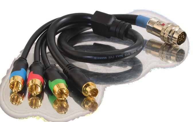 5mm + 3RCA Flying Lead 87076 Use one Runner to simultaneously connect PC Video, 3.
