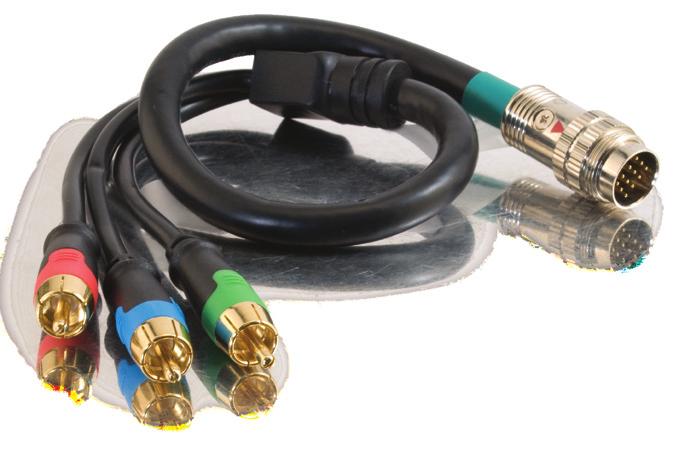 a component video connection Common applications for Component Video Break-Aways include home
