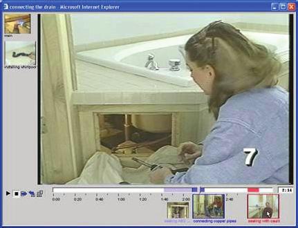 Figure 5: Hyper-Hitchcock viewing interface Some systems [3,10] have used a concept called hypervideo.