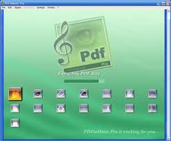 It s a long shot, but If you have a PDF that wasn t a scan but was a file generated by a notation package (e.g. many files on CPDL), you can try to use PDFtoMusicPro by Myriad Software ($200).