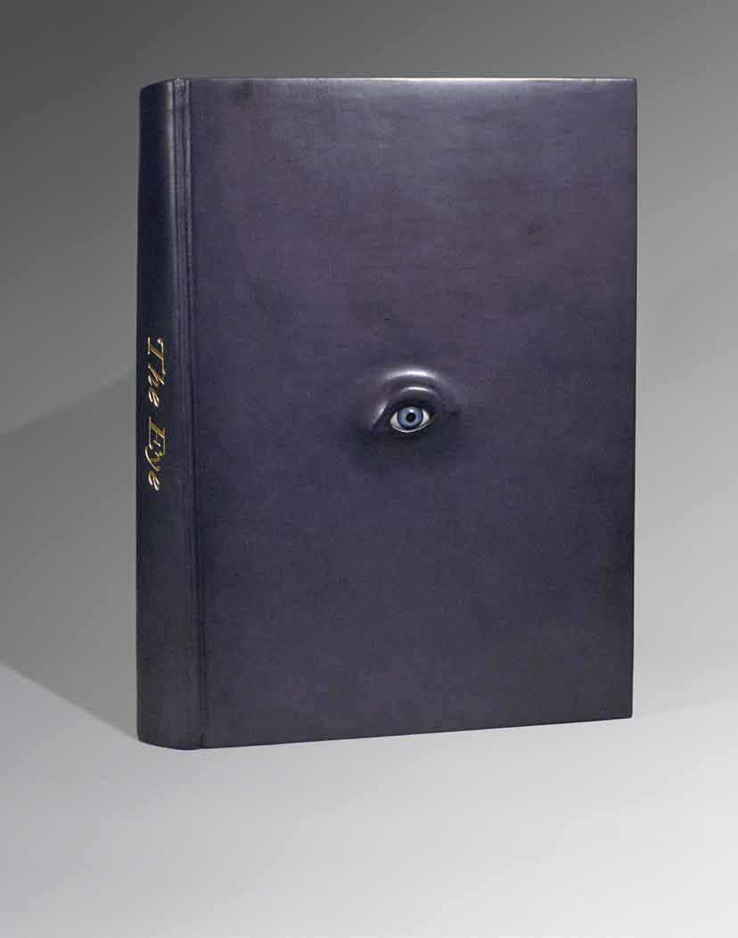 The Eye by Roanna Martin-Trigona. Tod Volpe, New York, 1994. Designed, printed and bound by Minsky, 1994. Calf with inset artificial eye, title stamped in 23K gold.