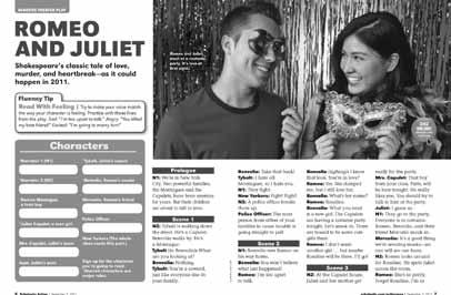 Lesson Plan: Character Traits Use with Romeo and Juliet, pages 6-11 Common core Standards for this lesson (See p.
