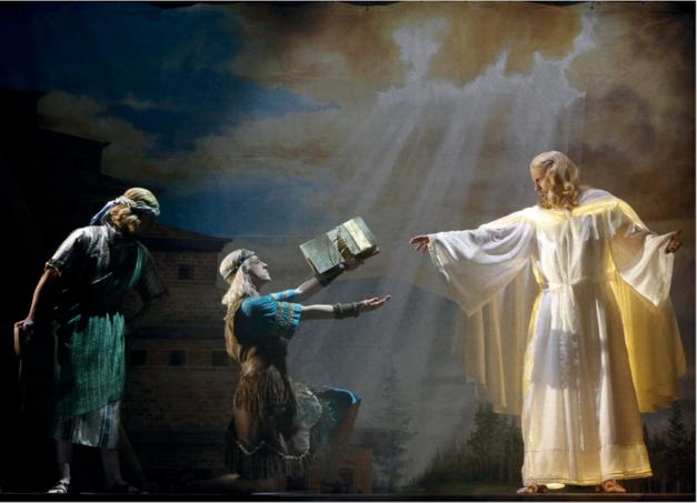 the Mormon and the history of Joseph Smith, and do our own miniature version of the Hill Cumorah pageant, which is how both acts open 78 Figure 3.