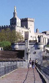 On the other side of the river, the lovely city of Villeneuve-les-Avignon with its fortresses, symbols of the King of France, the walls from the 14th century still surrounding the city, and the