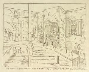 Fagin s Kitchen, Saffron Hill, from a sketch taken in 1840. n.p.: n.d. Two loose plates.   (108386) $5. 75. [Dickens House Museum Ephemera].