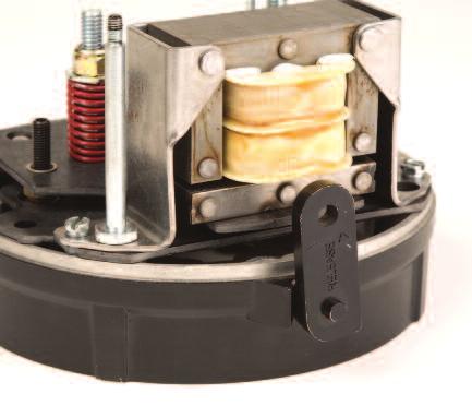 Spring Applied Power-Off Operation spring applied motor brakes are designed to decelerate or park inertial loads when the voltage is turned off, either intentionally or accidentally, as in the case