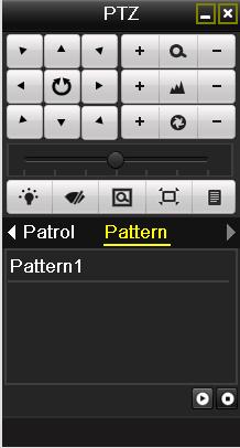 the PTZ movement Light on/off Wiper on/off 3D-Zoom Image Centralization Preset Patrol Pattern Menu
