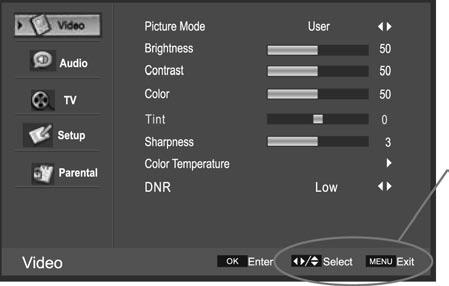 Operating Your Television Selecting Input Source You can display the input screen menu by pressing SOURCE on the remote control or SOURCE on the front panel, press e / d button to select, press OK to