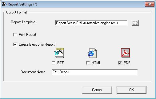 Configuration of EMI Automotive Band Evaluation Test 2.
