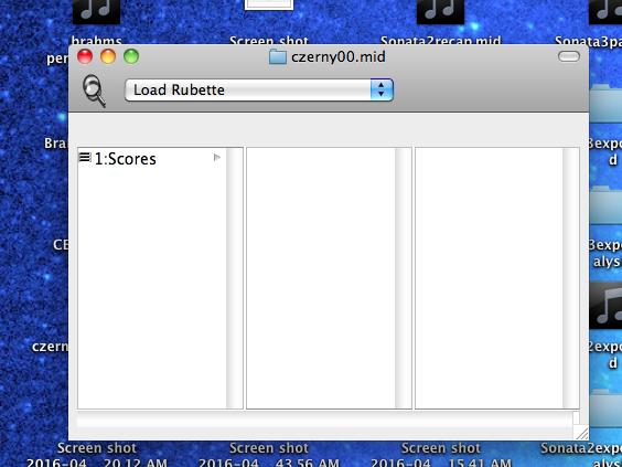 How to Use the MetroRubette MetroRubette Basics 1. Start Rubato. 1 2. Using the main menu to go to Document Open Score This will open the MIDI file. The MIDI file is divided into layers.